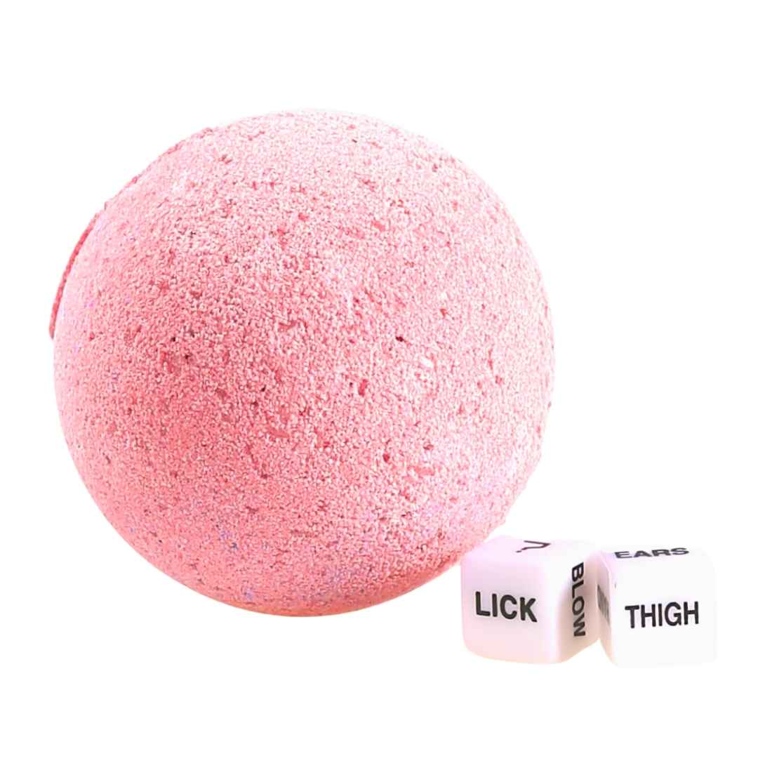Play Bomb Adults-Only Bath Bomb with a hidden Foreplay Dice surprise