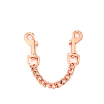 Close up of rose gold quick-release clips