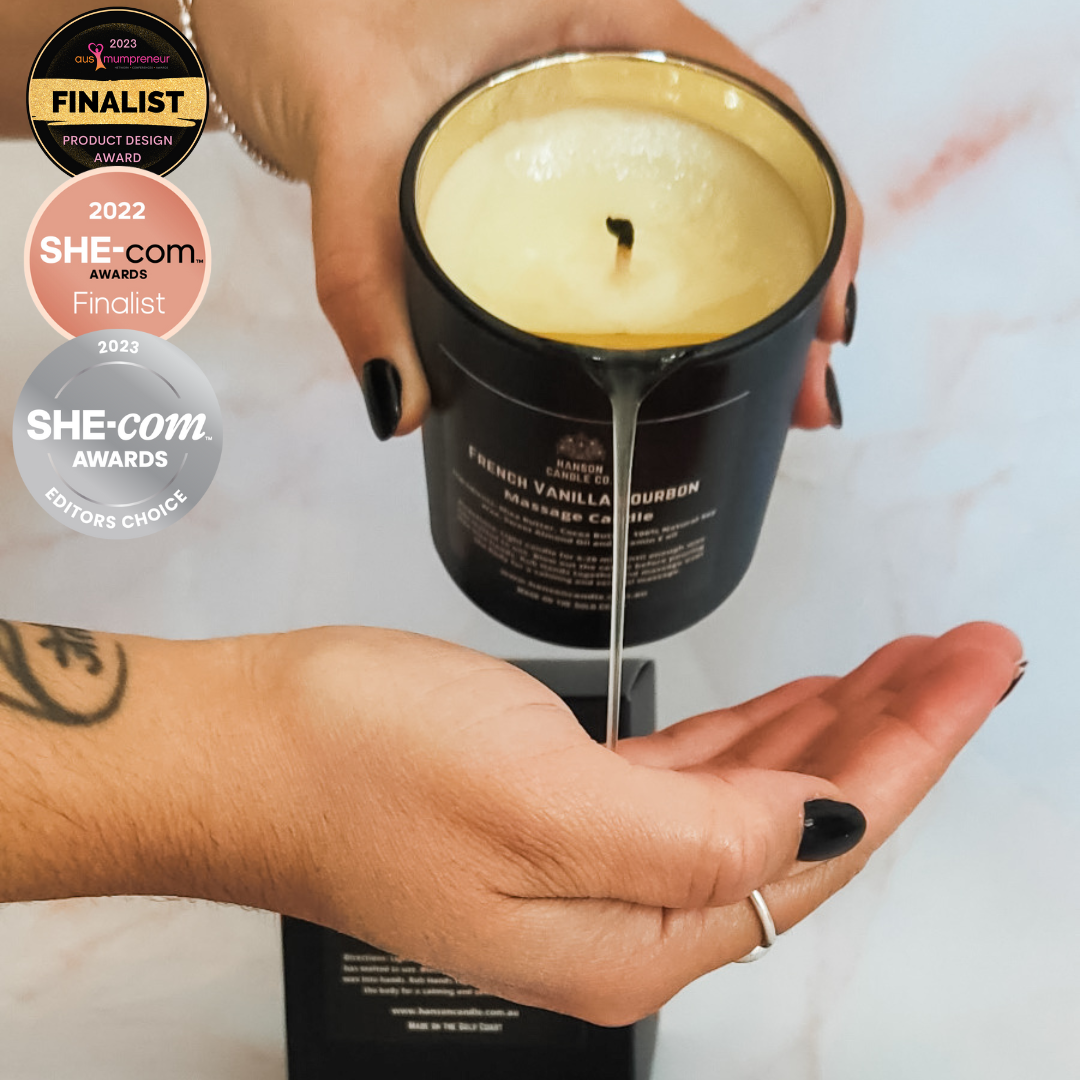 Sensual Massage Candle - Matte Black: Salted Caramel