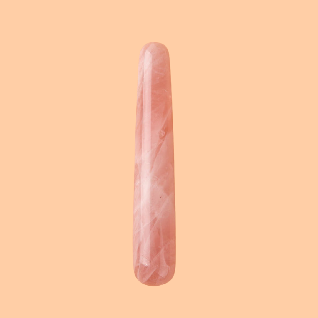 Love Stone Yoni Massage Wand - Rose Quartz