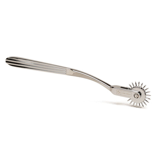 X-Rose Wartenberg Pinwheel in silver for BDSM sensation play