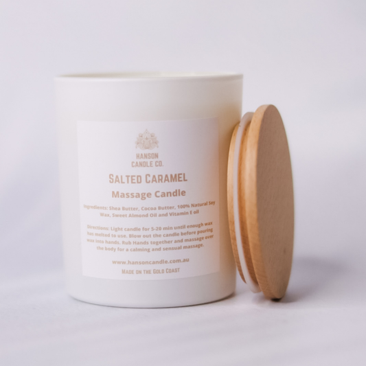 Sensual Massage Candle - White: Salted Caramel