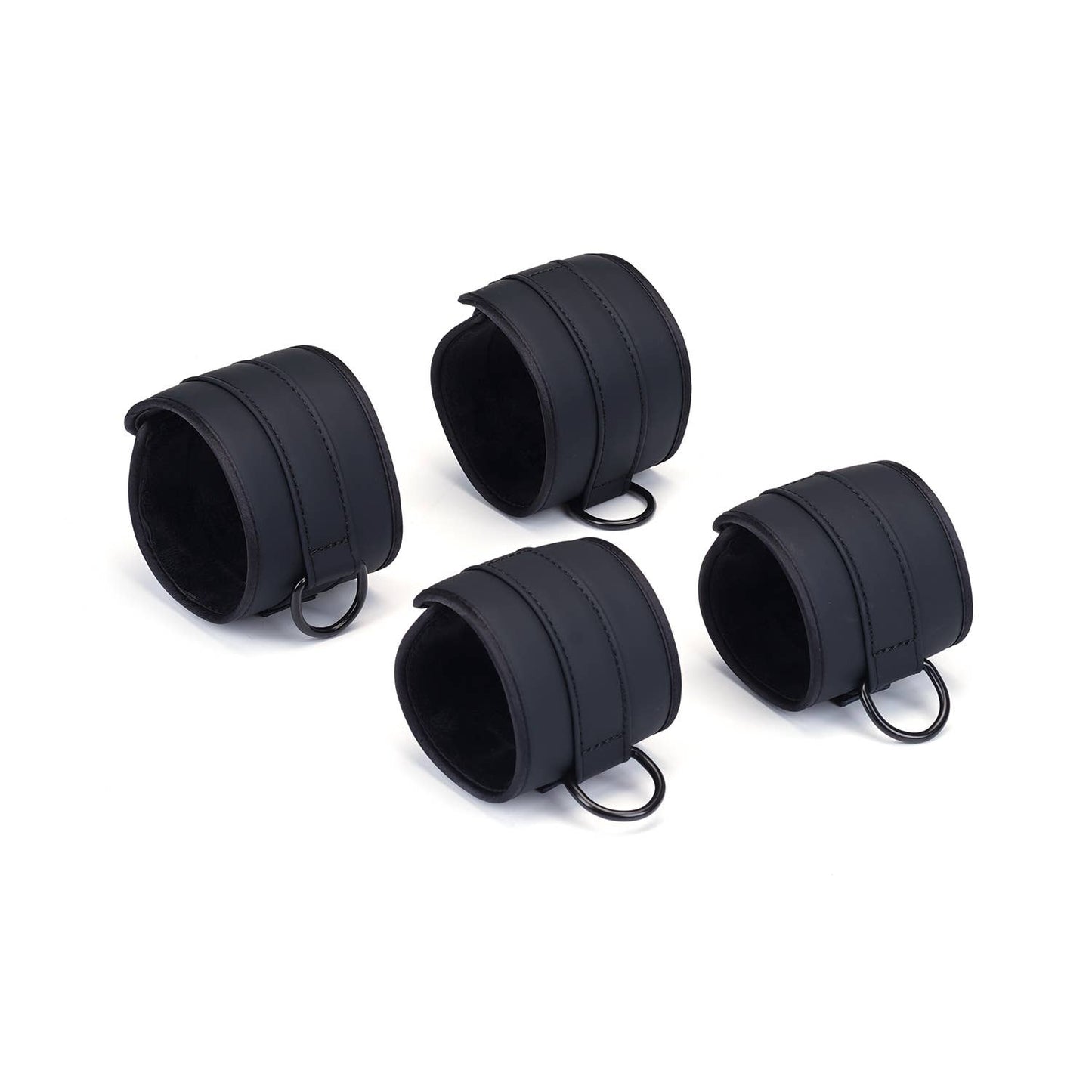 Vegan Fetish Faux Leather Under Mattress Restraint Set – Full Body Bed Bondage