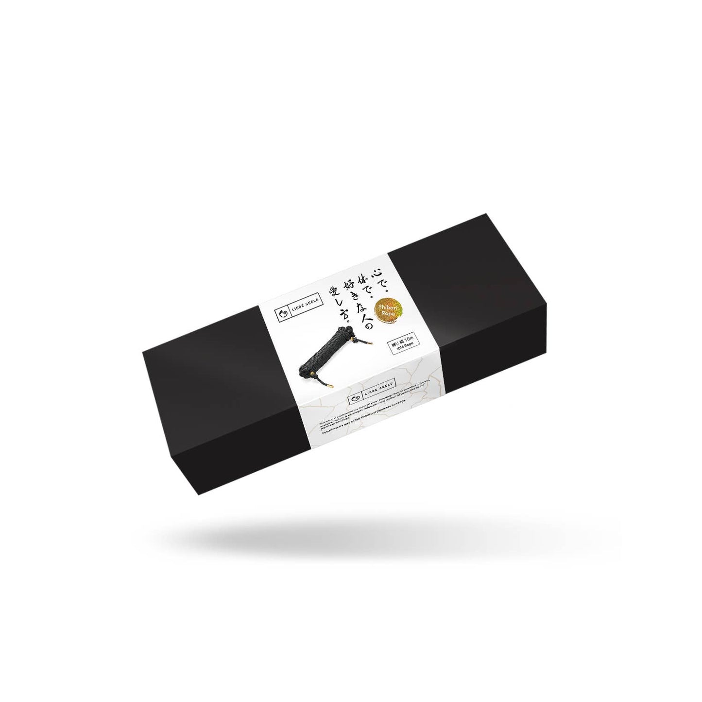 Black Shibari Rope 5m displayed for Undone Kin – soft, strong rope for beginner bondage.