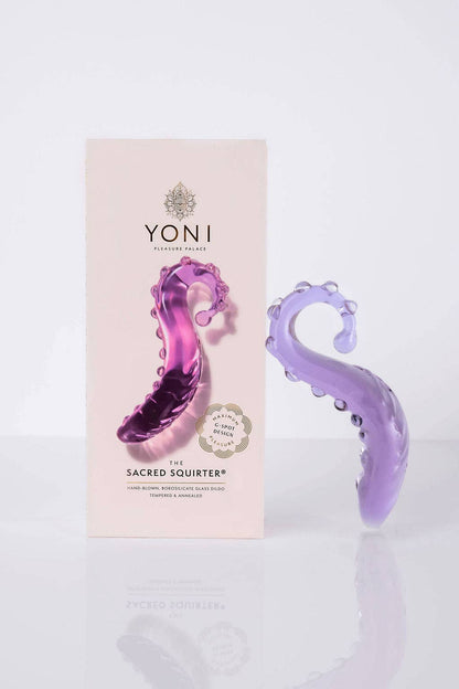 The Sacred Squirter® Glass Dildo Pleasure Wand: Pink