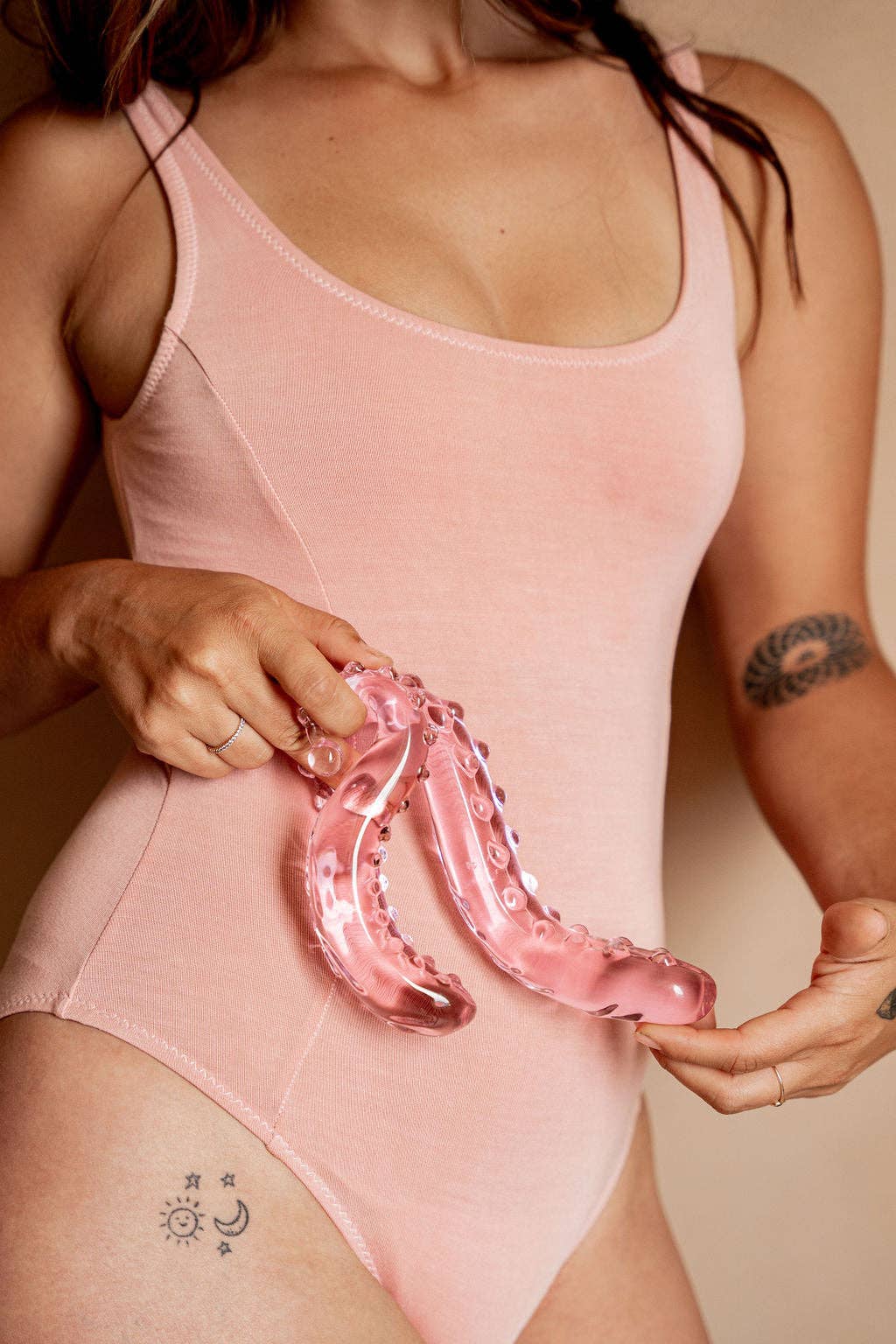 The Sacred Squirter® Glass Dildo Pleasure Wand: Pink