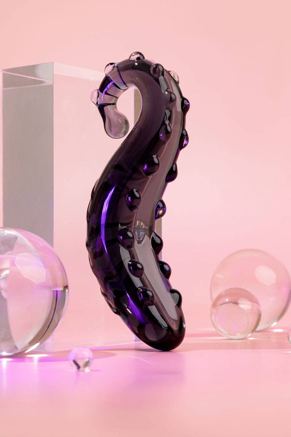 The Sacred Squirter® Glass Dildo Pleasure Wand: Pink
