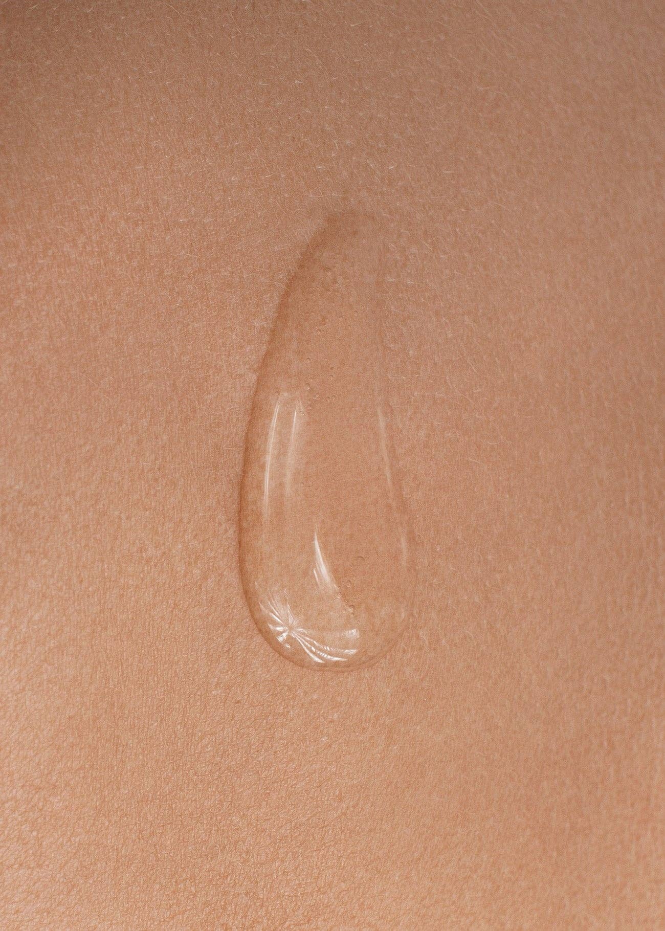 Comfort Glide Gel texture showing silky lightweight consistency