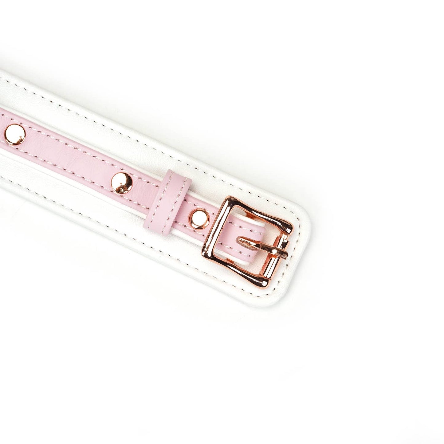 Rose gold buckle detail on Fairy Leather Collar
