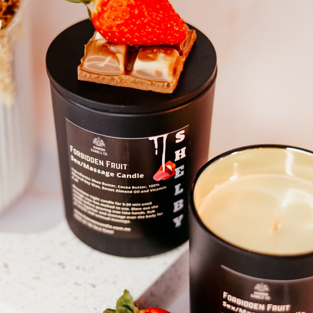 Forbidden Fruit Massage Candle – LIMITED EDITION  By @Shelbybilby