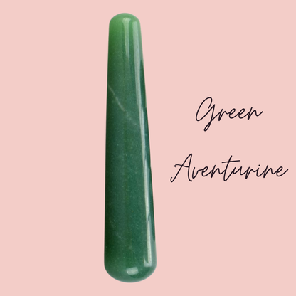 Green aventurine yoni wand