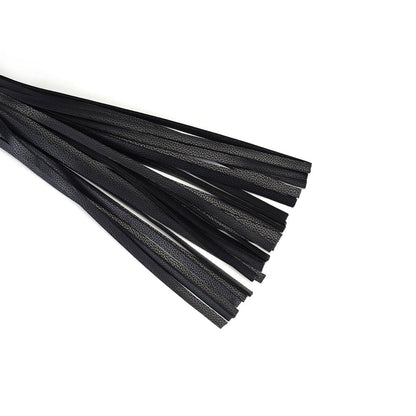 Black Vegan leather fronds