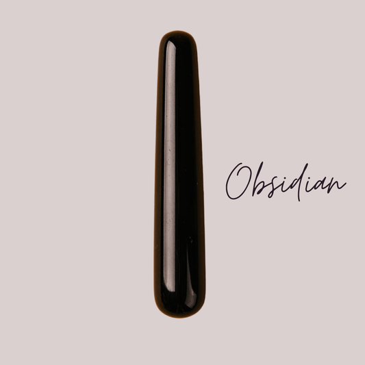 Love Stone Yoni Wand - Obsidian: Obsidian Wand