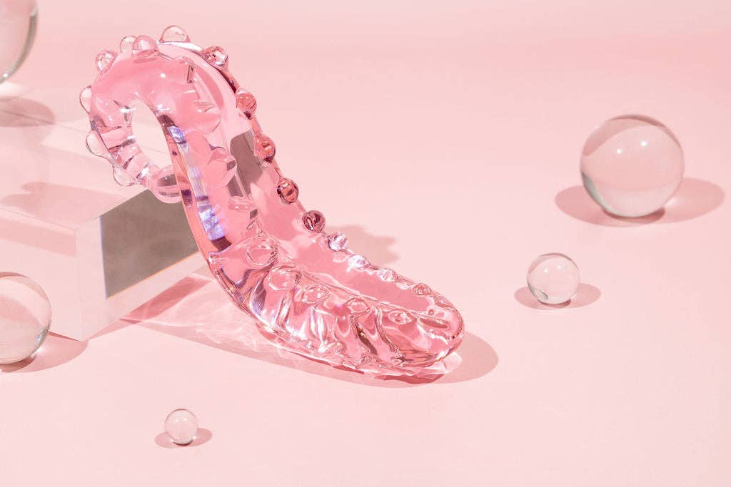 The Sacred Squirter® Glass Dildo Pleasure Wand: Pink