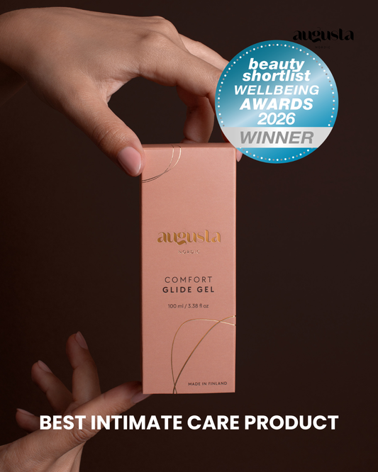 Augusta Comfort Glide Gel Beauty Shortlist Wellbeing awards winner for best intimate care product 