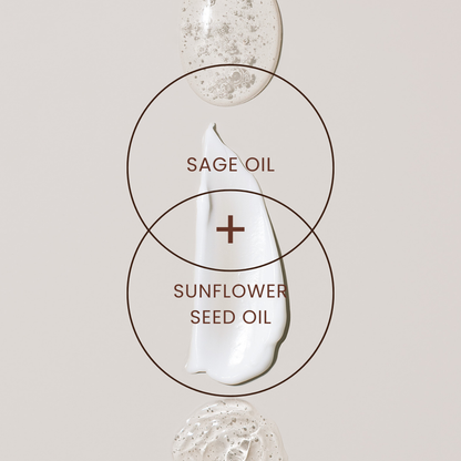Calming sage oil and microbiome-supporting formula in Augusta Hydrating Shower Cream