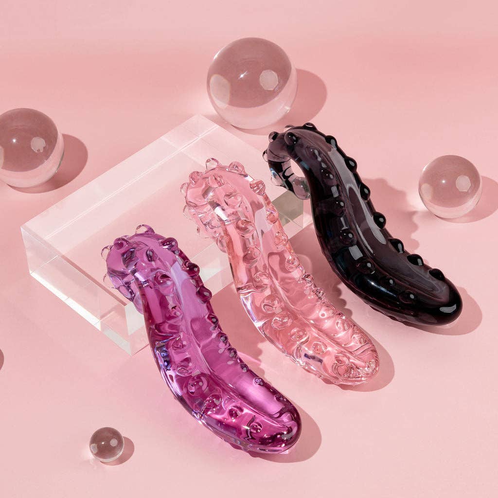 The Sacred Squirter® Glass Dildo Pleasure Wand: Pink