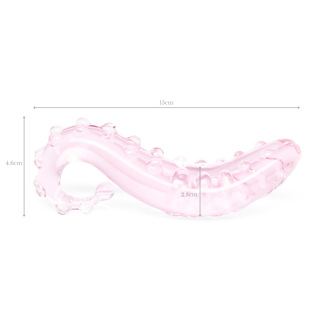 The Sacred Squirter® Glass Dildo Pleasure Wand: Pink