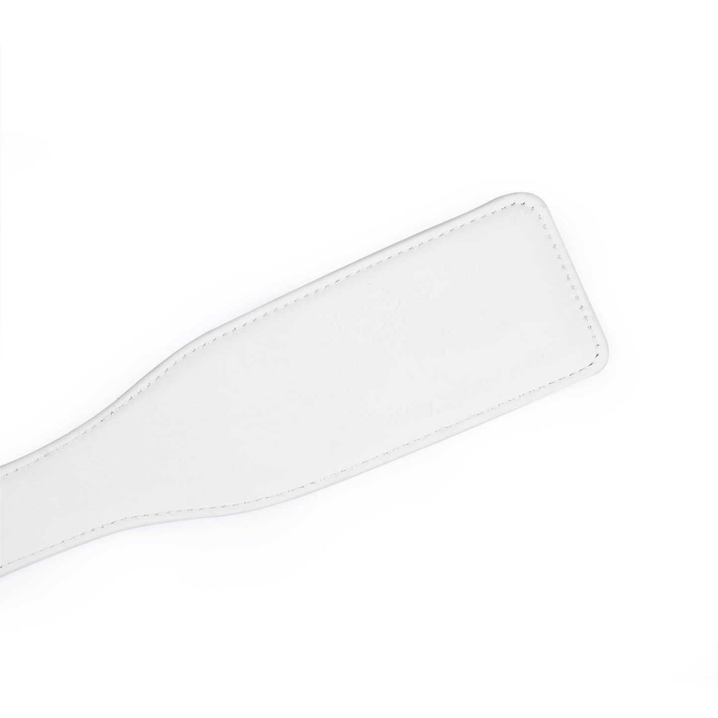 luxury white pink impact play paddle close up